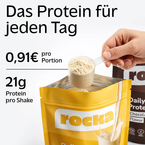 Rocka Nutrition Pro Protein Cinnamon 750g - wegańska odżywka białkowa, smak Płatki Cynamonowe