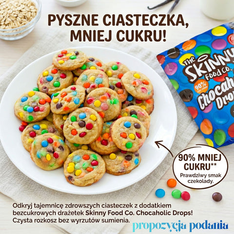copy of Skinny Foods Chocaholic Drops - coated chocolate dragees without added sugar with stevia