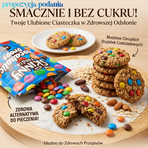 copy of Skinny Foods Chocaholic Drops - coated chocolate dragees without added sugar with stevia