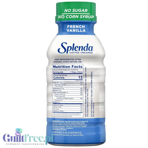 Splenda Coffee Creamer, French Vanilla - waniliowy zabielacz do kawy 15kcal, bez cukru i laktozy