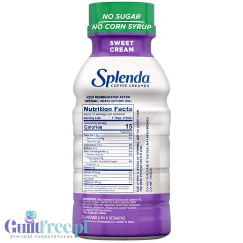 Splenda Coffee Creamer, Sweet Cream - zabielacz do kawy 15kcal bez cukru, laktozy i glutenu