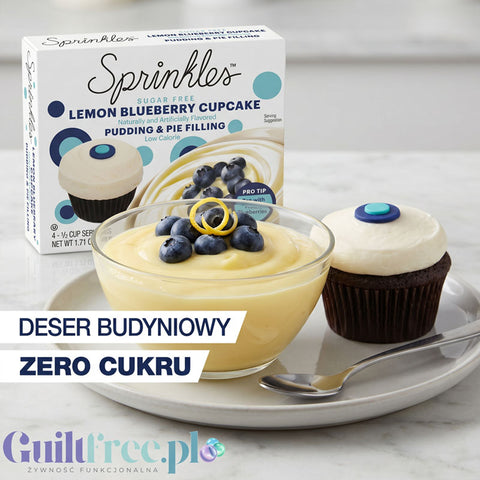 Sprinkles Pudding and Pie Filing Lemon Blueberry Cupcake - budyń instant bez cukru i tłuszczu