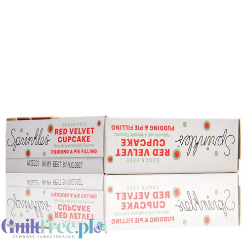 Sprinkles Pudding and Pie Filing Red Velvet Cupcake - instant pudding without sugar and fat