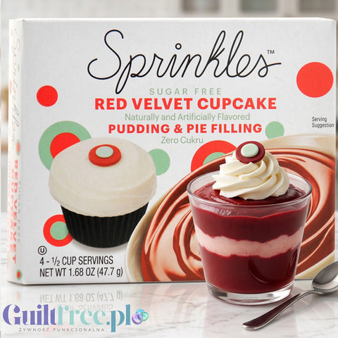 Sprinkles Pudding and Pie Filing Red Velvet Cupcake - instant pudding without sugar and fat