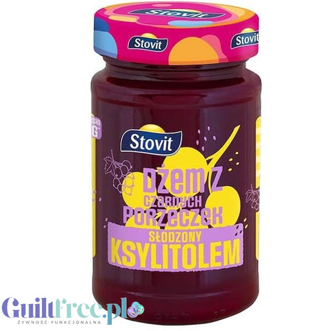 Stovit sugar free blackcurrant spread sweetened with xylitol