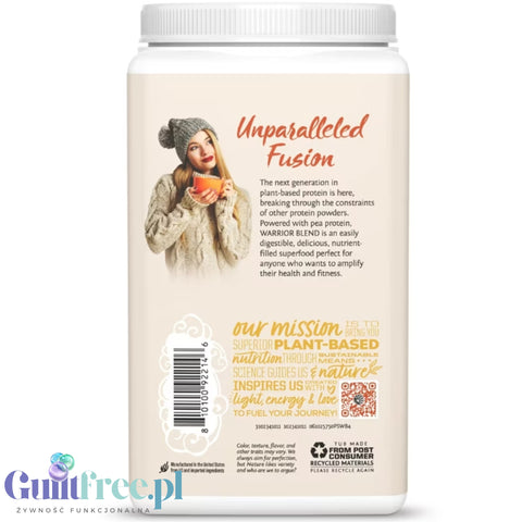 Sunwarrior Protein Warrior Blend Pumpkin Spice 750g- vegan protein powder with acai, goji & quinoa