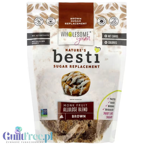 Wholesome Yum Nature's Besti Brown - Sweetener, Keto Brown Sugar Alternative, Zero Calorie