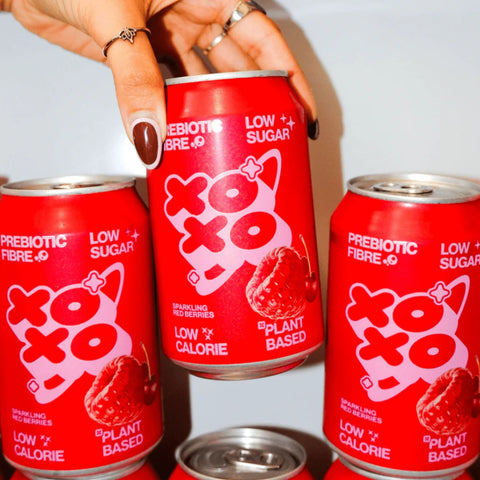 XO Soda High Fibre Red Berries - funkcjonalny napój z błonnikiem i stewią