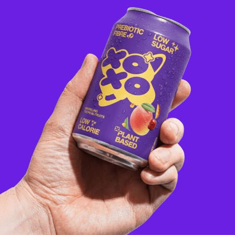 XO Soda High Fibre Tropical Fruits - funkcjonalny napój z błonnikiem i stewią