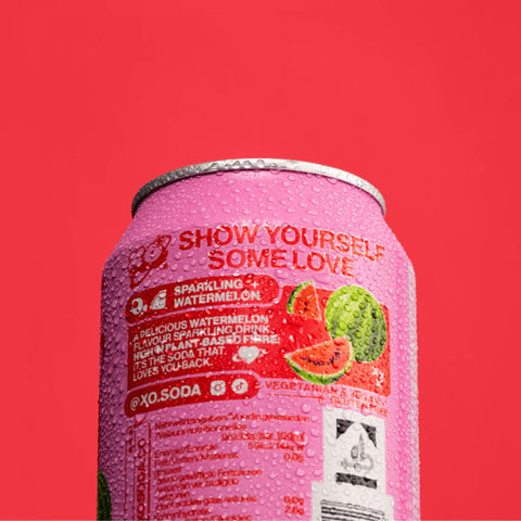 XO Soda High Fibre Watermelon - funkcjonalny napój z błonnikiem i stewią