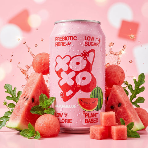 XO Soda High Fibre Watermelon - funkcjonalny napój z błonnikiem i stewią