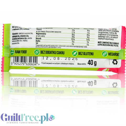 Zmiany Zmiany Siciliana Raw Bio Baton Pistacjowy Z Malinami 40 g