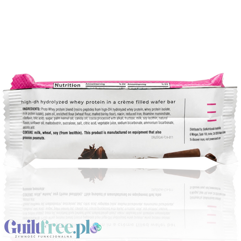 Power Crunch Chocolate Strawberry BOX x 12 - wafelek proteinowy z kremem (Truskawka & Czekolada)
