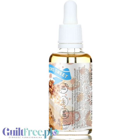 Butelka aromatu Guiltfree Funky Flavors Sweet White Chocolate Pumpkin Bliss z pipetą, jesienny smak dyni i czekolady.