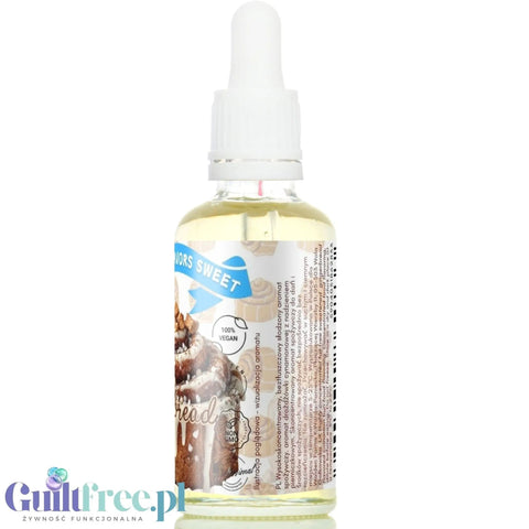 Guiltfree Funky Flavors Sweet Gingerbread Cinnamon Bun aromat spożywczy w butelce z kroplomierzem na białym tle