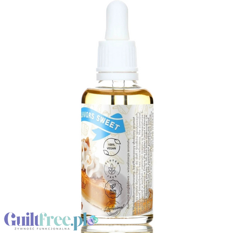 Guiltfree Funky Flavors Sweet Pumpkin Pie w szklanej buteleczce z pipetą, aromatyzowane krople bez cukru i tłuszczu