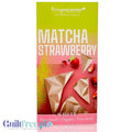 Wegańska czekolada Benjamissimo Matcha Strawberry z liofilizowanymi truskawkami i herbatą matcha w ofercie Guiltfree