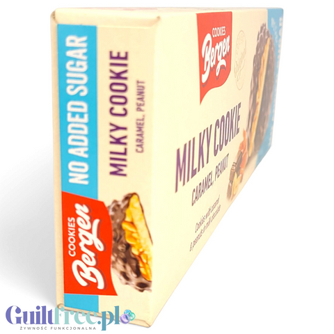 Bergen Milky Cookie Caramel & Peanut - warstwowe chrupiące ciastka w polewie bez cukru by Bergen Diet (bergen-milky-cookie-caramel-peanut-warstwowe-chrupiace-ciastka-w-polewie-bez-cukru)