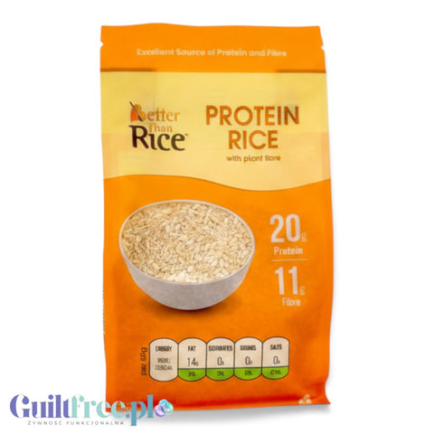 Opakowanie Guiltfree Better Than Rice, wysokobiałkowego zamiennika ryżu z mąką konjac i białkiem ryżowym