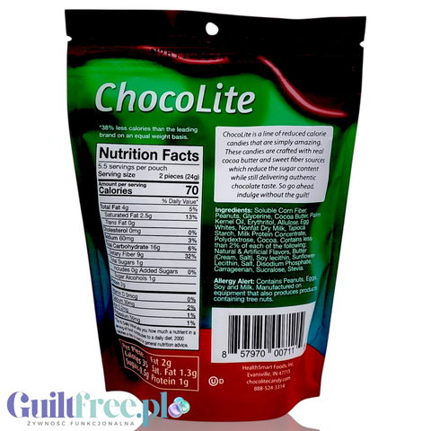 Healthsmart Sweet Nothings Chocolite Peanut Caramel Nougat - czekoladki karmelowe z orzechami o obniżonej zawartości tłuszczu by HealthSmart Foods (healthsmart-sweet-nothings-chocolite-peanut-caramel-nougat-czekoladki-karmelowe-z-orzechami-o-obnizonej-zawartosci-tluszczu)