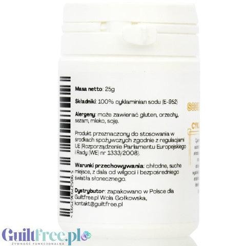 FITgridients Sodium Cyclamate - czysty cyklaminian sodu bez wypełniaczy E-952 by FITgridients (fitgridients-sodium-cyclamate-czysty-cyklaminian-sodu-bez-wypelniaczy-e-952)