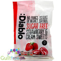 Diablo śmietankowo-truskawkowe cukierki bez cukru 12kcal by Diablo (solano-xxl09kg-candy-strawberry-cream-without-sugar)