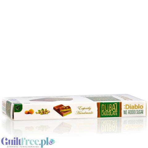 Diablo Dubai Chocolate 200g - czekolada dubajska bez dodatku cukru z pistacjami i knafeh by Diablo (diablo-dubai-chocolate-200g-czekolada-dubajska-bez-dodatku-cukru-z-pistacjami-i-knafeh)