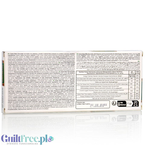 Diablo Dubai Chocolate 200g - czekolada dubajska bez dodatku cukru z pistacjami i knafeh by Diablo (diablo-dubai-chocolate-200g-czekolada-dubajska-bez-dodatku-cukru-z-pistacjami-i-knafeh)