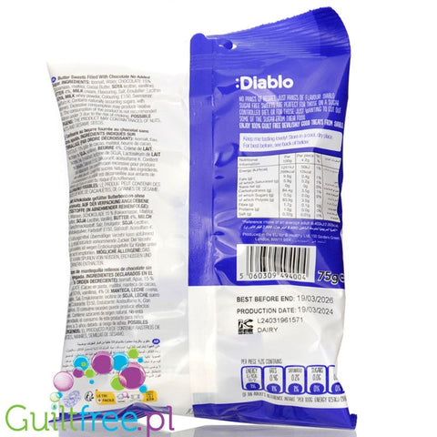 Diablo Butter Chocolate Sweets - maślane karmelki bez cukru z nadzieniem czekoladowym, 12kcal by Diablo (diablo-butter-chocolate-sweets-maslane-karmelki-bez-cukru-z-nadzieniem-czekoladowym-12kcal)