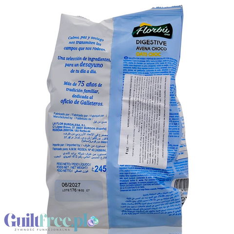 Florbu Digestive Avena Choco – ciastka owsiane z kawałkami czekolady bez cukru by Florbu (florbu-digestive-avena-choco-ciastka-owsiane-z-kawalkami-czekolady-bez-cukru)