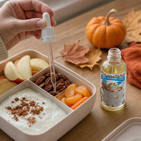 Guiltfree Funky Flavors Sweet Gingerbread Latte aromat w kroplach dodawany do jogurtu z owocami i orzechami