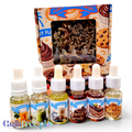 Zestaw 6 aromatów spożywczych Guiltfree Funky Flavors Sweet Po Słonecznej Stronie w buteleczkach z kroplomierzem