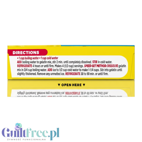 JellO Lemon - galaretka 10kcal zero cukru, instant, smak cytrynowy by Jell-O (galaretka-cytrynowa-10kcal-zero-cukru)
