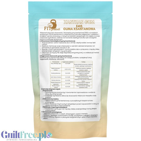 FITgridients Xanthan Gum 100g - naturalna czysta guma ksantanowa 100% E-415 by FITgridients (fitgridients-xanthan-gum-100g-naturalna-czysta-guma-ksantanowa-100-e-415)