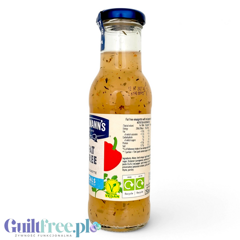 Butelka Guiltfree Hellmann’s Fat Free Vinaigrette z czerwoną papryką i ziołami, lekki sos sałatkowy o niskiej kaloryczności