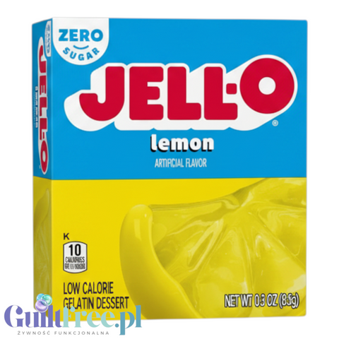 JellO Lemon - galaretka 10kcal zero cukru, instant, smak cytrynowy by Jell-O (galaretka-cytrynowa-10kcal-zero-cukru)