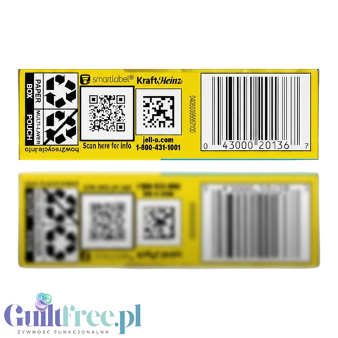JellO Lemon - galaretka 10kcal zero cukru, instant, smak cytrynowy by Jell-O (galaretka-cytrynowa-10kcal-zero-cukru)