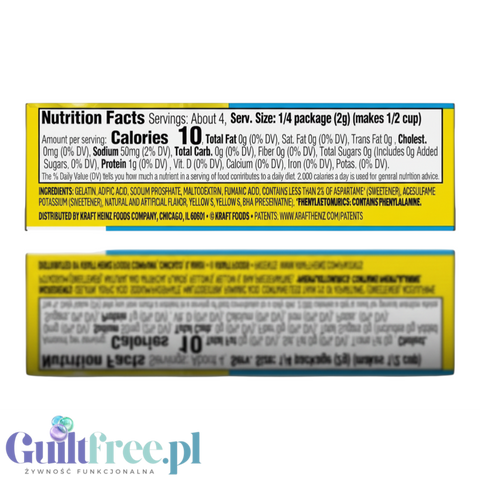 JellO Lemon - galaretka 10kcal zero cukru, instant, smak cytrynowy by Jell-O (galaretka-cytrynowa-10kcal-zero-cukru)