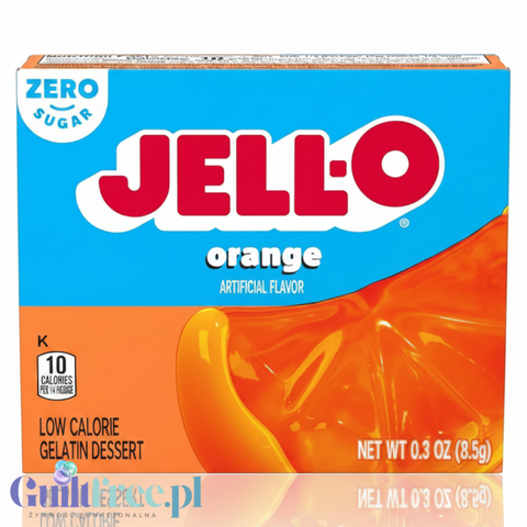 JellO Orange - galaretka 10kcal zero cukru, , instant, smak pomarańczowy by Jell-O (galaretka-pomaranczowa-10kcal-zero-cukru)