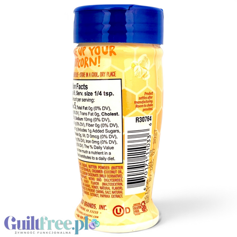 Guiltfree Kernel Season's Honey Butter przyprawa w proszku o smaku miodu i masła w plastikowej butelce z etykietą