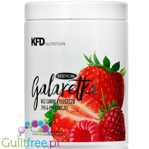 KFD Galaretka Malina & Truskawka, dietetyczna galaretka bez cukru 50 porcji x 18kcal by KFD (kfd-dietetyczna-galaretka-az-50-porcji-malina-truskawka)