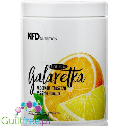 KFD Galaretka Pomarańcza & Cytryna, dietetyczna galaretka 50 porcji x 18kcal by KFD (kfd-dietetyczna-galaretka-az-50-porcji-pomarancza-cytryna)