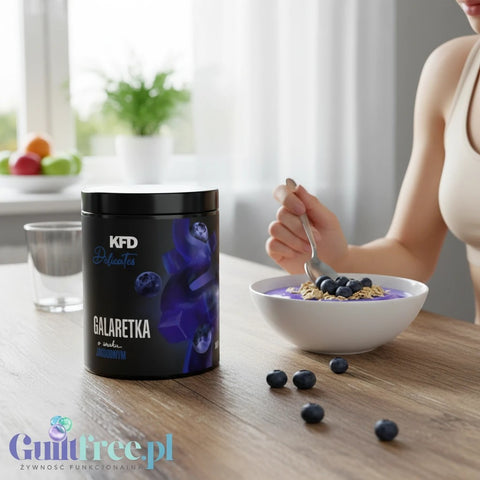 KFD Dietetyczna Galaretka Jagodowa, 50 porcji x 18kcal by KFD (kfd-dietetyczna-galaretka-jagodowa-50-porcji-x-18kcal)