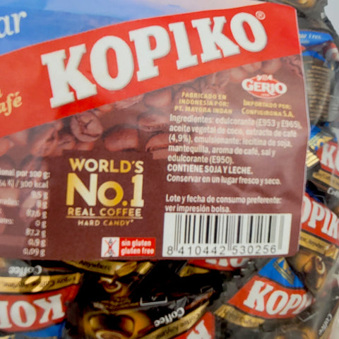 Duże opakowanie Guiltfree Kopiko Sugar Free z indywidualnie pakowanymi cukierkami o intensywnym smaku kawy
