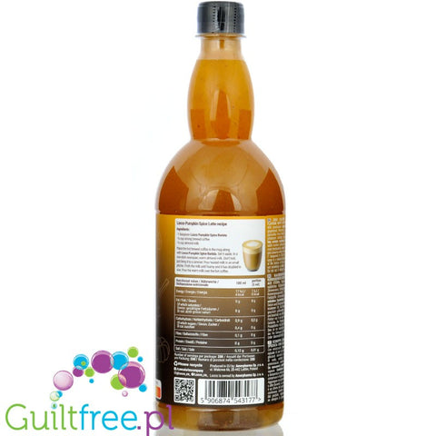 Locco Zero Calorie Barista Pumpkin Spice 1L - syrop słodzący zero kalorii do kawy bez cukru ze stewią by Locco Low Calories Company (locco-zero-calorie-barista-pumpkin-spice-1l-syrop-slodzacy-zero-kalorii-do-kawy-bez-cukru-ze-stewia)