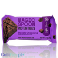 Guiltfree Magic Spoon Protein Treats Double Chocolate to chrupiący baton białkowy w fioletowym opakowaniu.