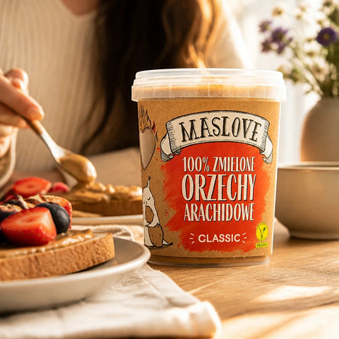 Maslove Masło Orzechowe Classic 400g - miazga arachidowa 100% by Maslove (maslove-maslo-orzechowe-classic-400g-miazga-arachidowa-100)
