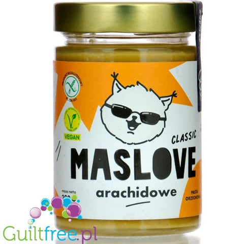 Maslove Arachidowe Classic 290g mielone masło orzechowe 100% orzechy, szklany słoik by Maslove (maslove-arachidowe-classic-290g-mielone-maslo-orzechowe-100-orzechy-szklany-sloik)