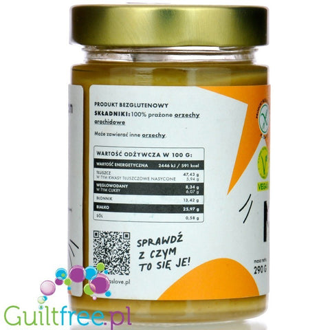 Maslove Arachidowe Classic 290g mielone masło orzechowe 100% orzechy, szklany słoik by Maslove (maslove-arachidowe-classic-290g-mielone-maslo-orzechowe-100-orzechy-szklany-sloik)