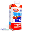 SBA Mlekovita Truskawka 350g - gotowy napój proteinowy o smaku truskawkowym, 26g białka & 200kcal by Mlekovita (sba-mlekovita-napoj-mleczny-proteinowy-o-smaku-truskawkowym-350-g)